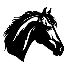 Horse head silhouette 