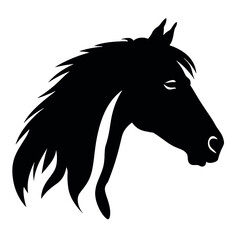 Horse head silhouette 