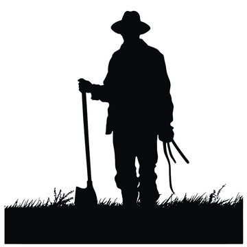 recommend clip art: farmer silhouette