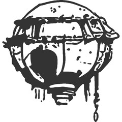 Lost in Timeless Scenery Vintage Illustration Vector