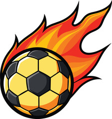 Soccer Ball Fire Flames mascot logo, Soccer Ball Flamed, Fire soccer Logo, football logo sport  