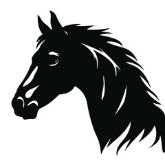 black horse silhouette