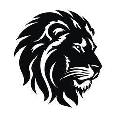 Lion head, lion face vector Illustration, on a isolated background