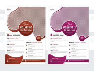 Modern Medical Flyer Template Design