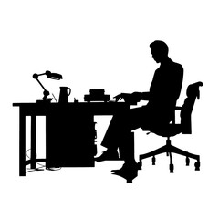 business man silhouette pose
