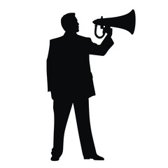 Fototapeta premium business man silhouette pose 