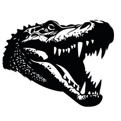 crocodile head silhouette