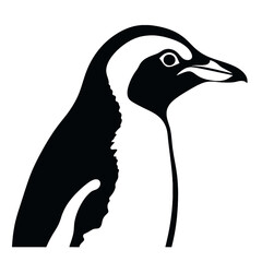 penguin silhouette isolated on white