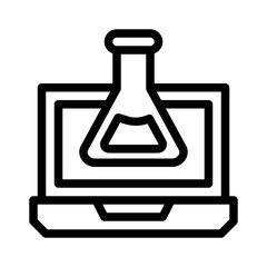 laptop line icon