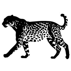 Fototapeta premium cheetah silhouette