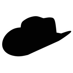 
cowboy hat icon illustration, vector cowboy hat silhouette - Vector
