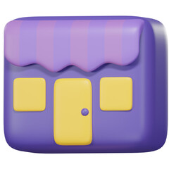 3D Store Icon