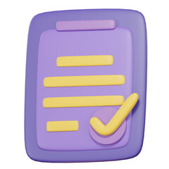 clipboard task management todo check list, efficient work on project plan, fast progress, level up concept, assignment and exam, productivity solution icon. 3d render