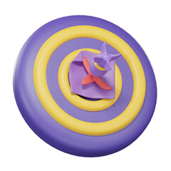 dart hit on center of target, the success business target customer online marketing consultants.
