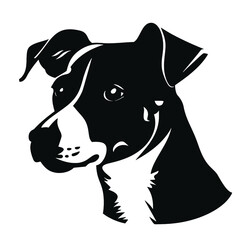Jack Russell Terrier dog silhouette illustration