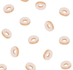seamless pattern with donuts