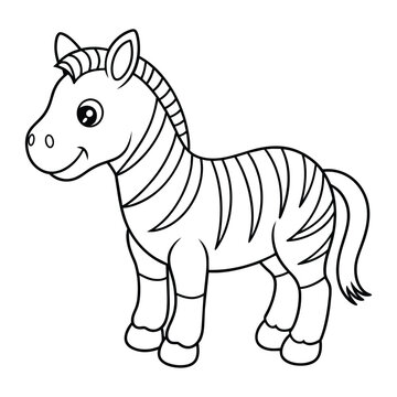 zebra coloring pages for kids