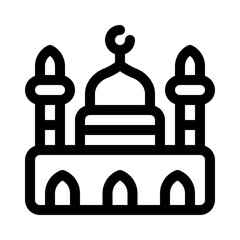 mosque line icon