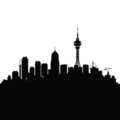 Obraz premium toronto skyline with reflection