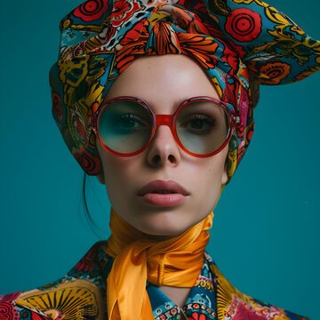 Fashion and cultural elements from the 70s in your portraits.