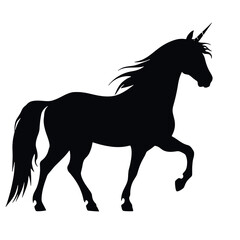 Obraz na płótnie Canvas silhouette of a unicorn
