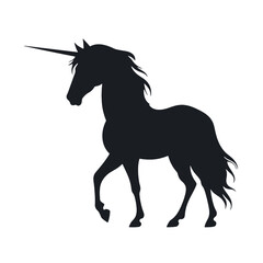 Obraz na płótnie Canvas silhouette of a unicorn