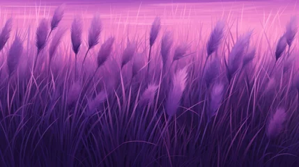 Photo sur Plexiglas Tailler The background of the grass is in Purple color.