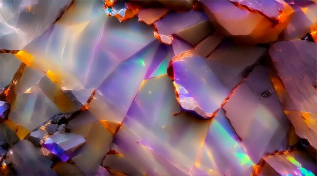 shiny beautiful opal crystal background