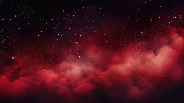 The background of the starry sky is in Garnet color.