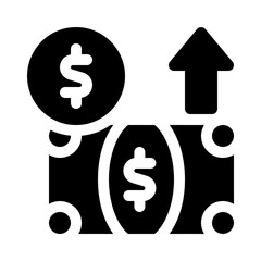 money glyph icon