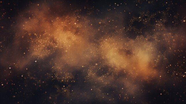 The background of the starry sky is in Umber color