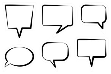 Obraz premium Speech Bubble set. Talk balloon collection. Vector illustration