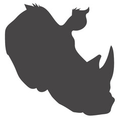 Naklejka premium rhino silhouette