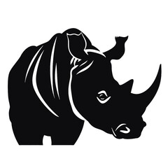Fototapeta premium rhino silhouette