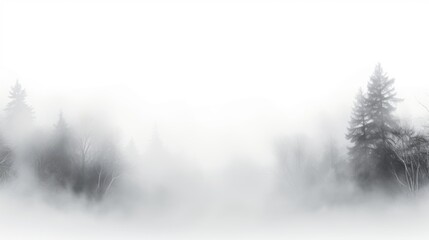 Obraz na płótnie Canvas White Color Fog Background.