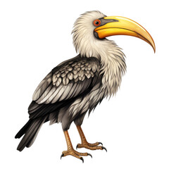 Obraz premium Billed hornbill isolated on transparent background