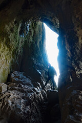 A dazzling entrance to Thor's Cave, Wetton.