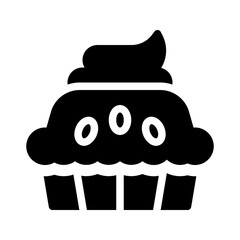 whip cream glyph icon