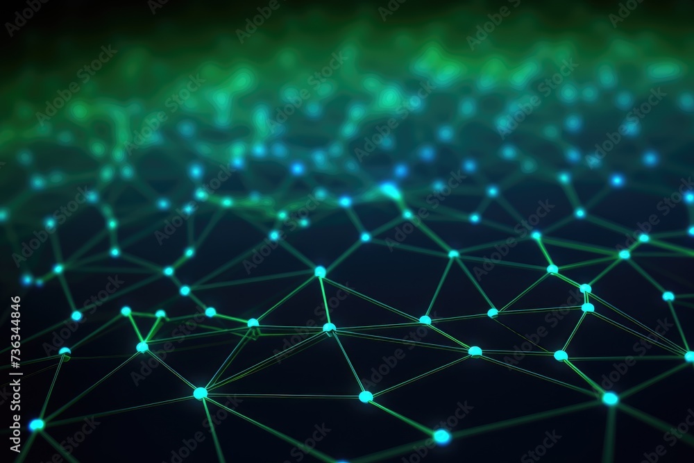 Poster connection structure. 3d rendering , ai generated