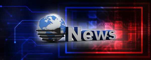 3d illustration world global News 