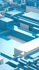 3D geometric shapes background