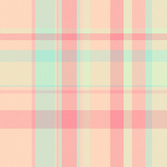 Seamless tartan fabric of background check pattern with a plaid textile vector texture.