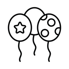 Balloons Icon vector. Stock illustration.
