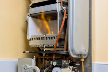 In course of repairing natural gas boiler at home, professional qualified engineer is involved