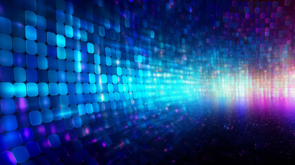 Fototapeta premium Colorful light gradient pointillist dotting technology abstract background