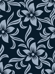 Fototapeta na wymiar seamless abstract bold floral pattern
