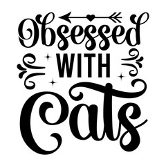 Obsessed With Cats SVG Designs