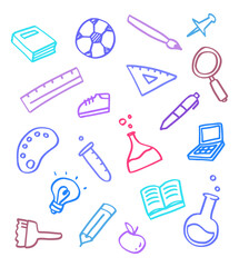 cute education doodle illustration