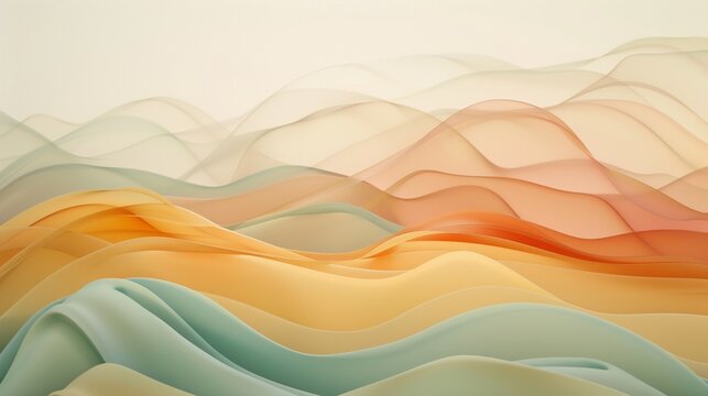 Fototapeta An animated wallpaper with colorful waves generated by ai