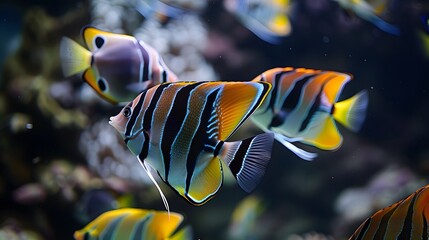 Underneath the clear surface, a cluster of magnificent coral reefs creates a mesmerizing underwater world
